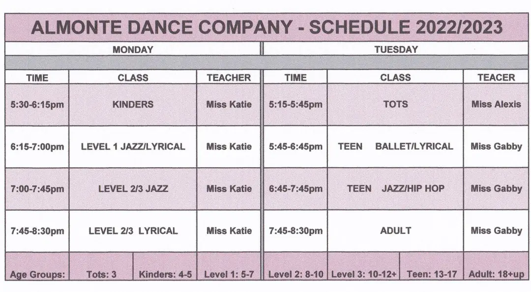 Almonte Academy Of Dance