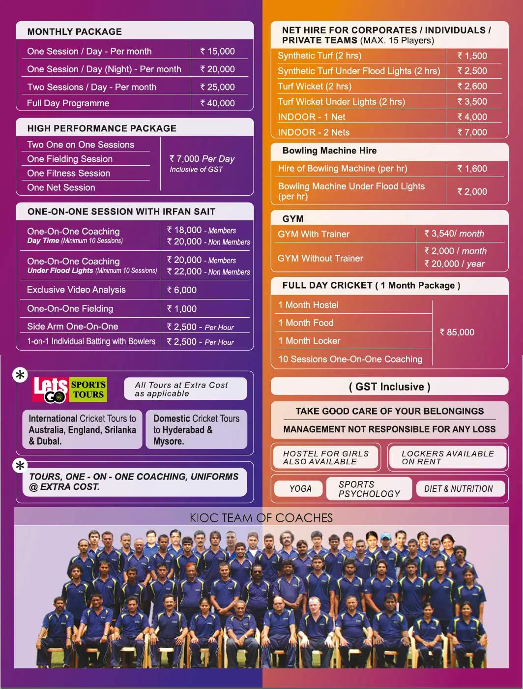 Karnataka Institute of Cricket (KIOC)
