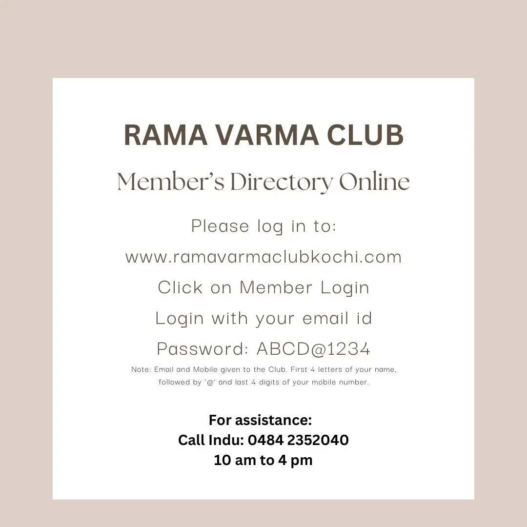 Rama Varma Club, Ernakulam