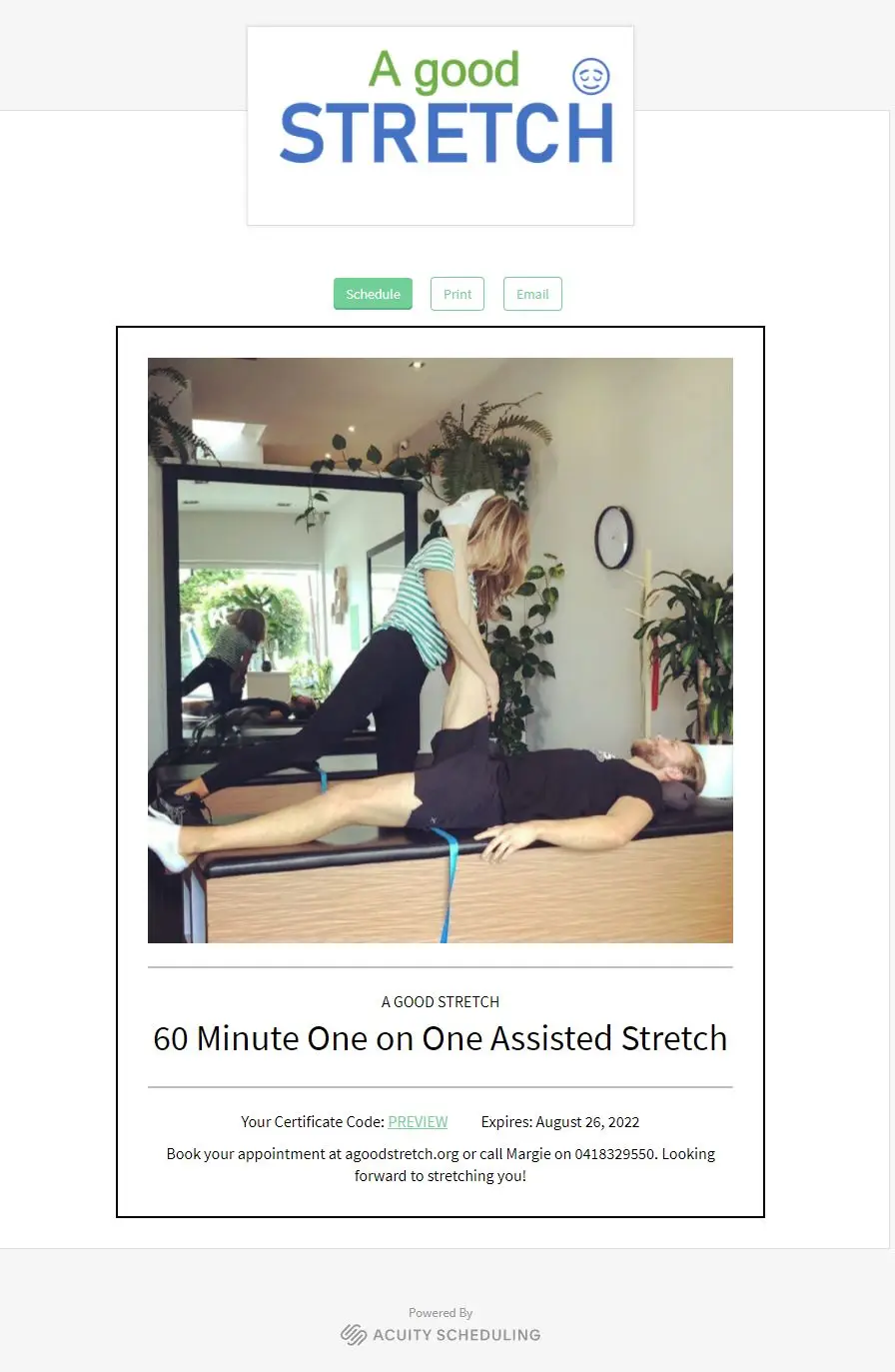 A good STRETCH