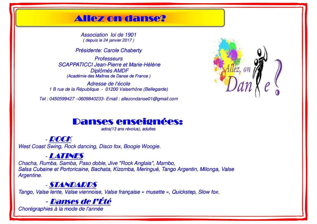 Dance Académie De La Valserine