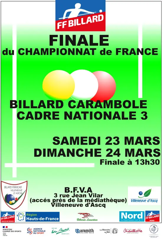 Billard Francais Villeneuve D Ascq