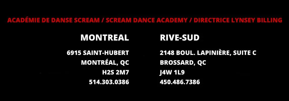 Acadmie de danse Scream Rive-Sud