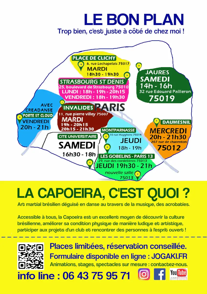 Jogaki Capoeira Paris - Cours de Capoeira