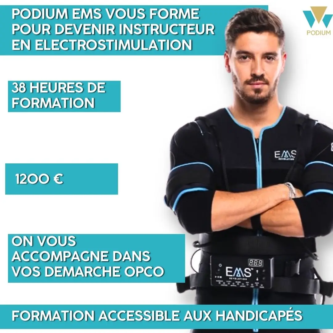 Podium EMS - coach sportif avec l'électrostimulation au Bouscat