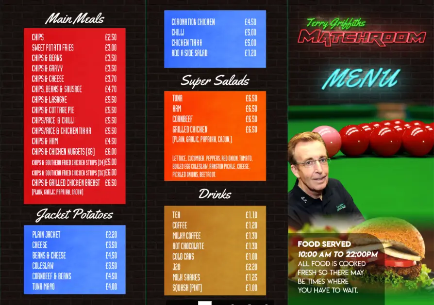 Terry Griffiths Matchroom & Hustlers Pool Hall
