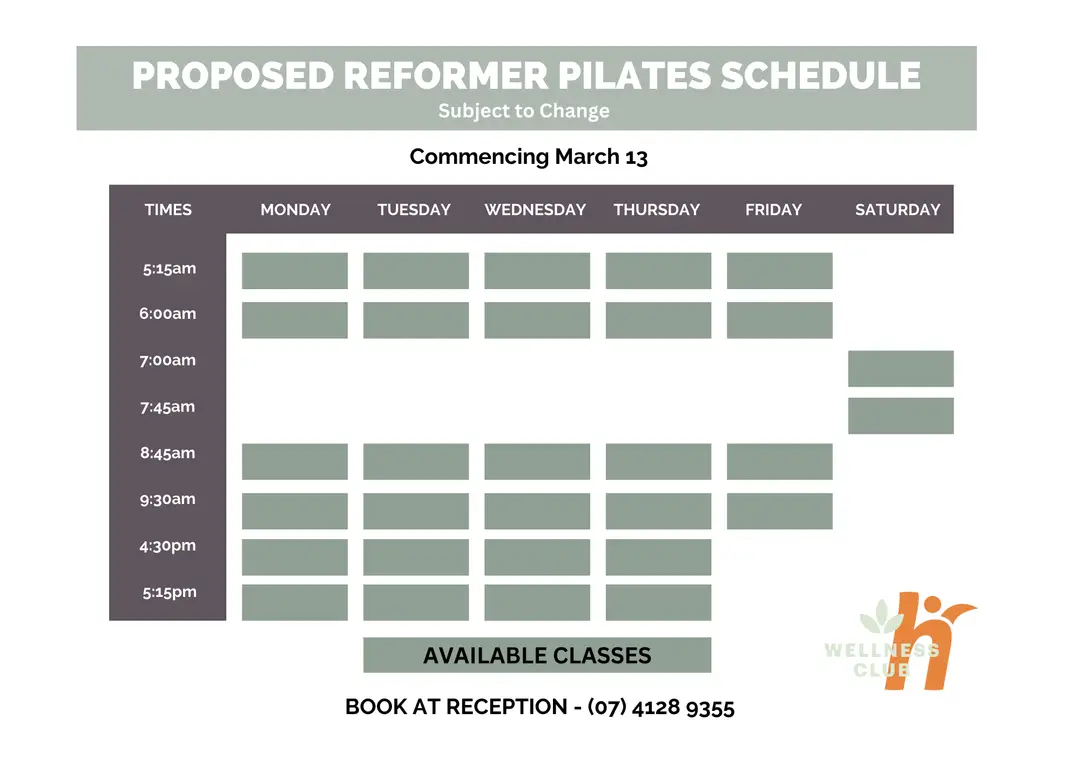 Health Club Hervey Bay - Now Includes Reformer Pilates!