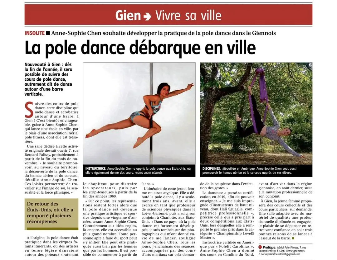 Aerial Pole Fitness