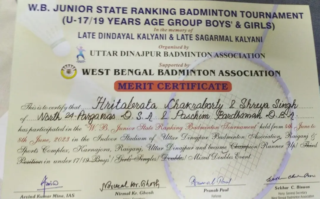 ACE Bengal Badminton Academy (Nadia)