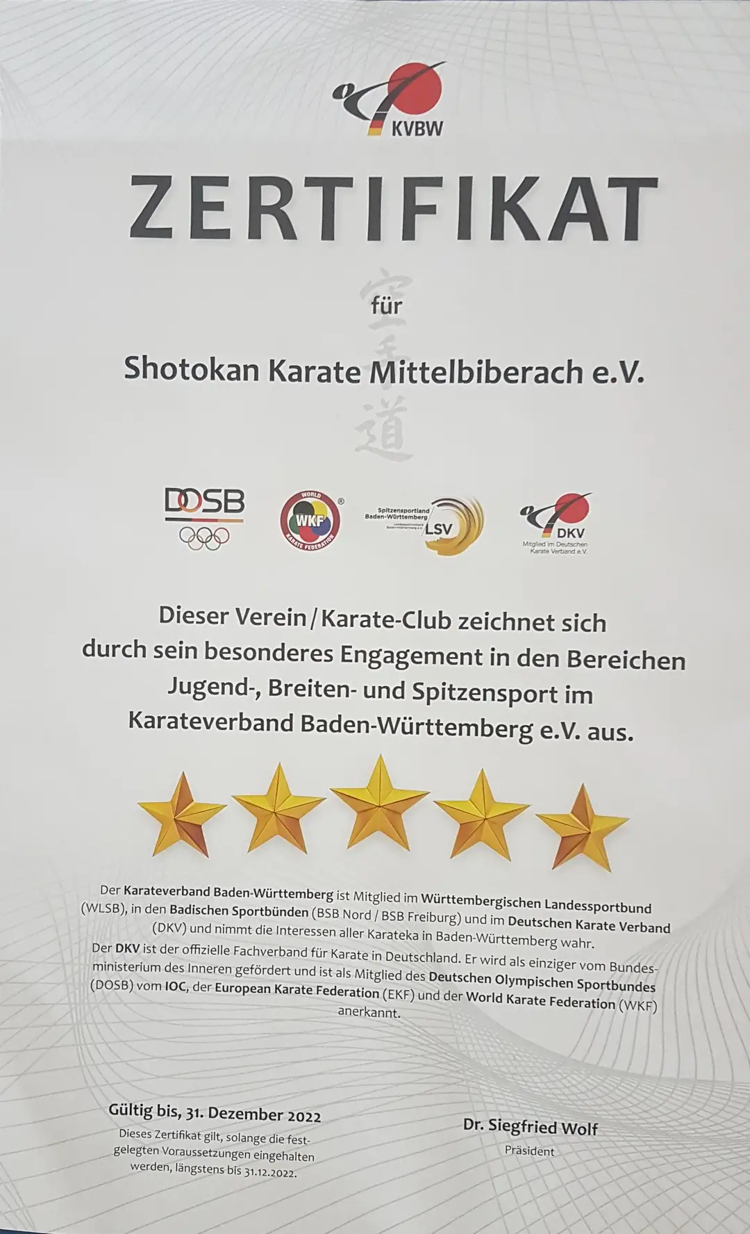 Karate Dojo Mittelbiberach