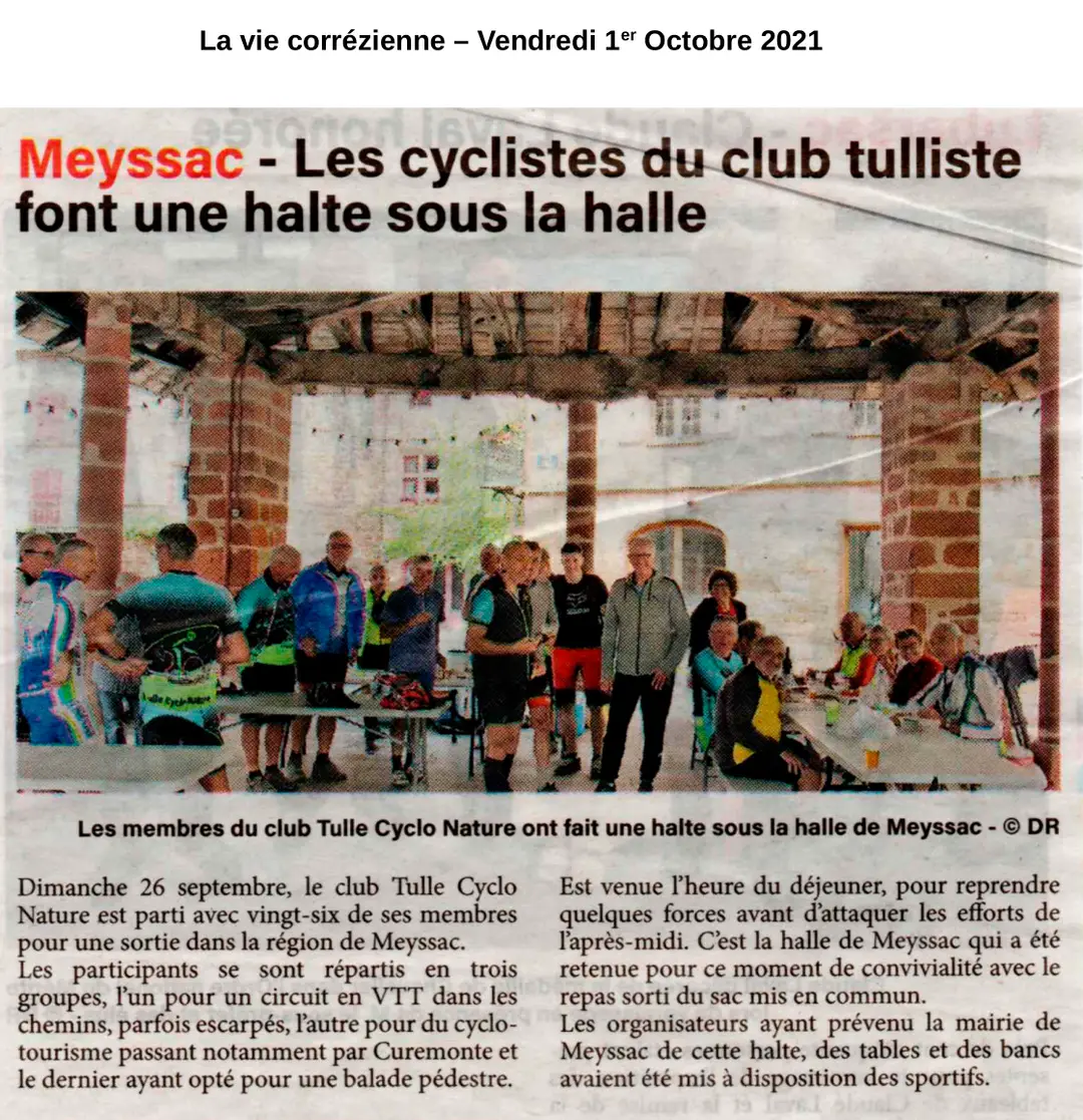 Tulle Cyclo Nature