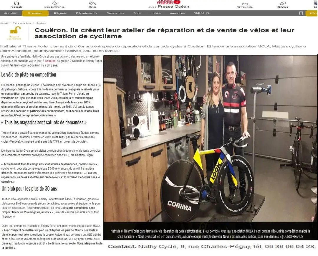 MASTERS CYCLISME LOIRE ATLANTIQUE MCLA