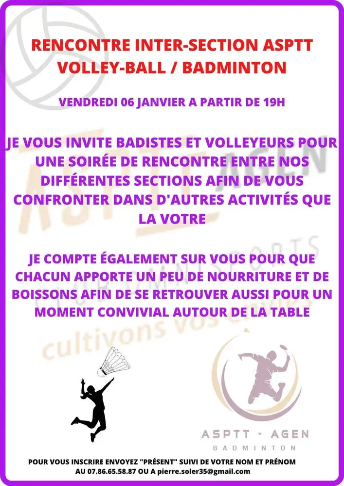 Asptt Agen Badminton