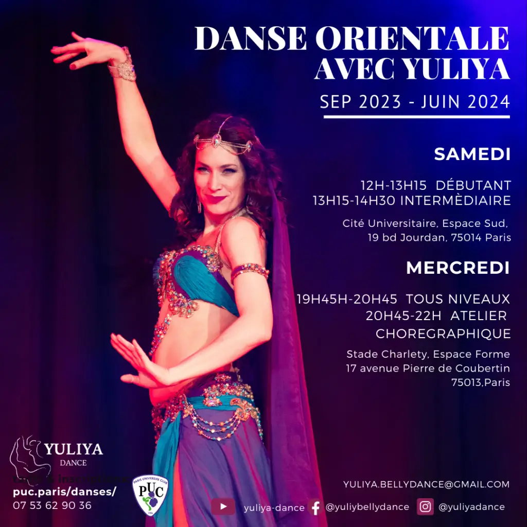 Cours de danse orientale avec Yuliya