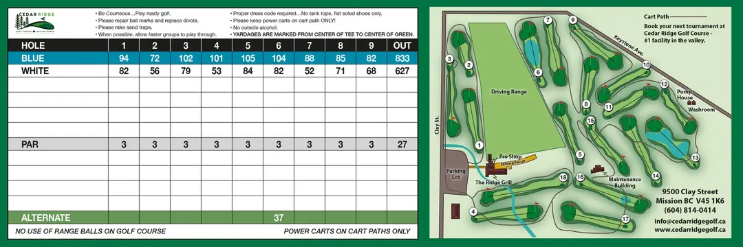 Cedar Ridge Golf Course & Driving Range