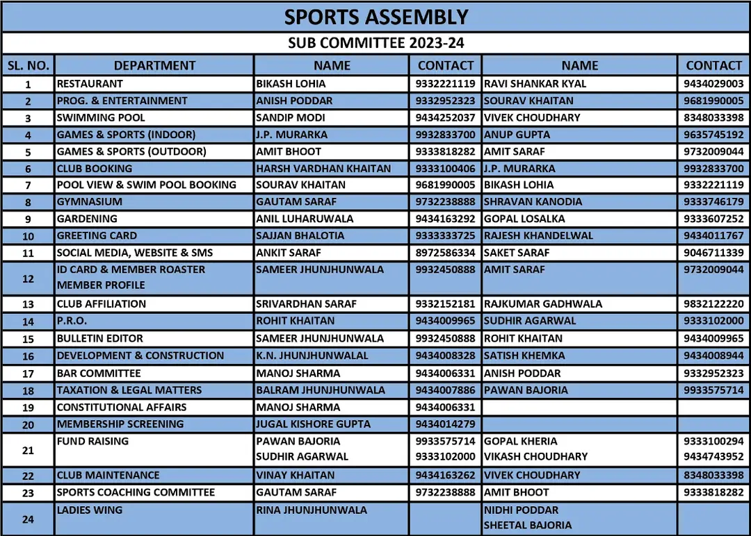 Sports Assembly