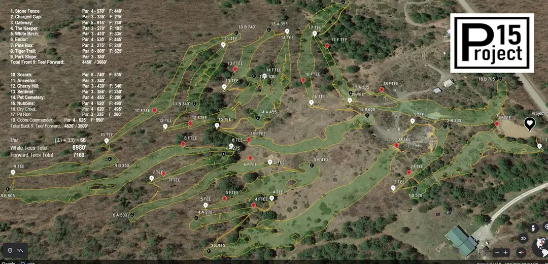 Project15, the Private Disc Golf Course