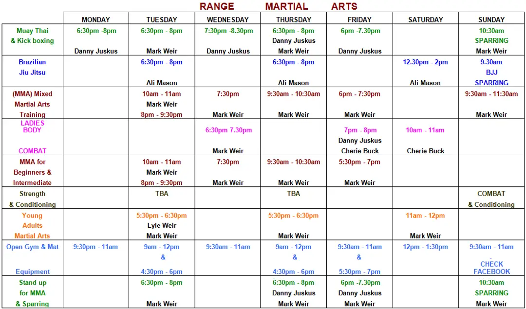 Range Martial Arts Academy