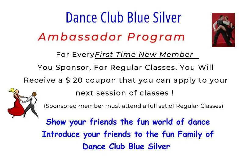 Dance Club Blue Silver