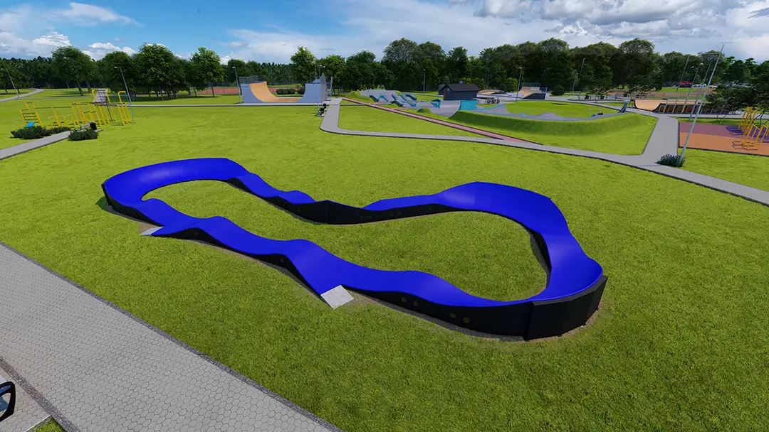 Espace glisse : pumptrack et skatepark modulaire