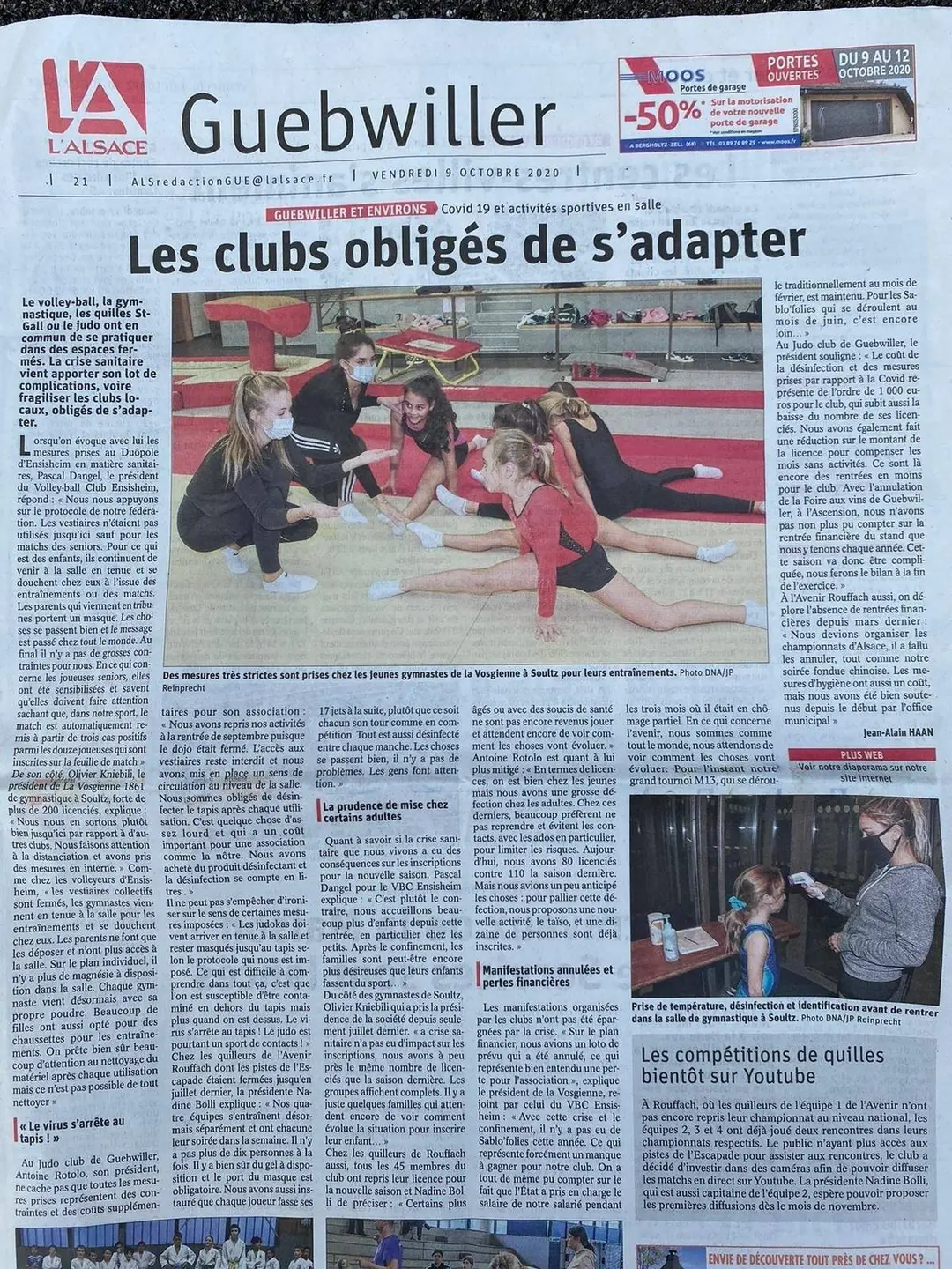 Salle Spécialisée de Gymnastique La Vosgienne 1861