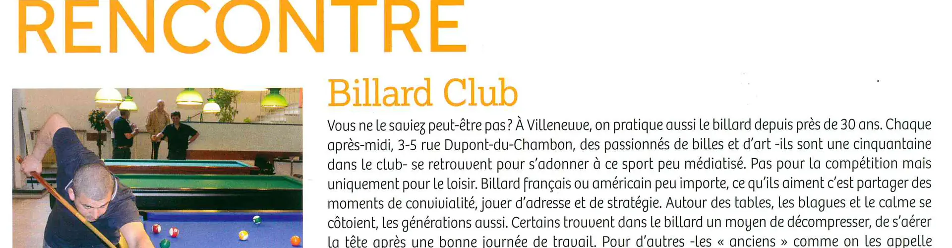 Billard Club VIG