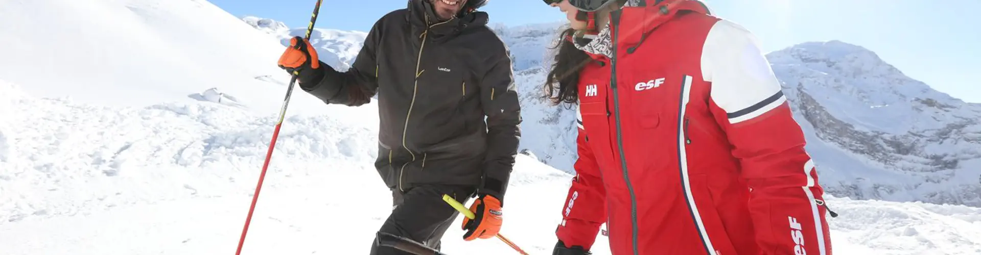 Sortie de ski de randonnée avec un moniteur