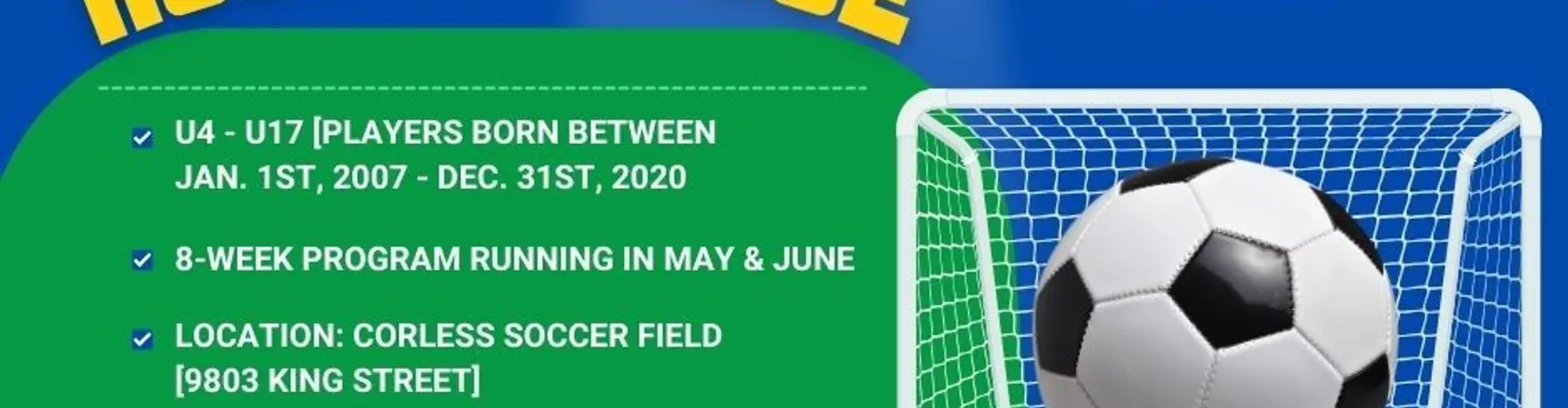 Outdoor 2024 House League Soccer Season Registration