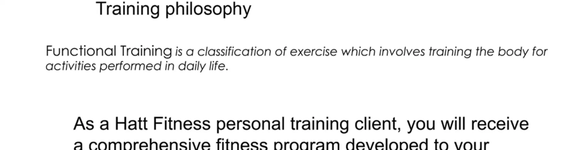 Hatt fitness