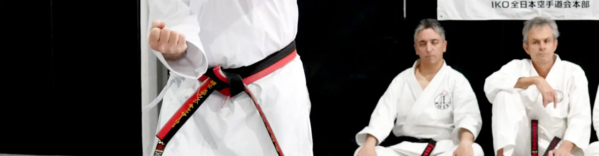 Karate training with Chief Instructor Alan Burdett