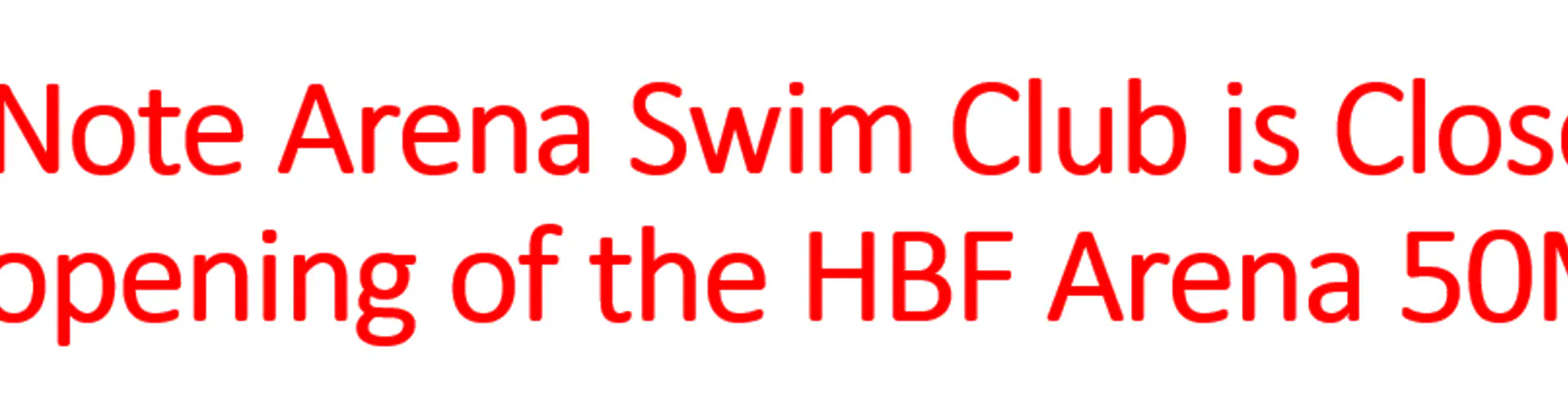 Arena Swim Club