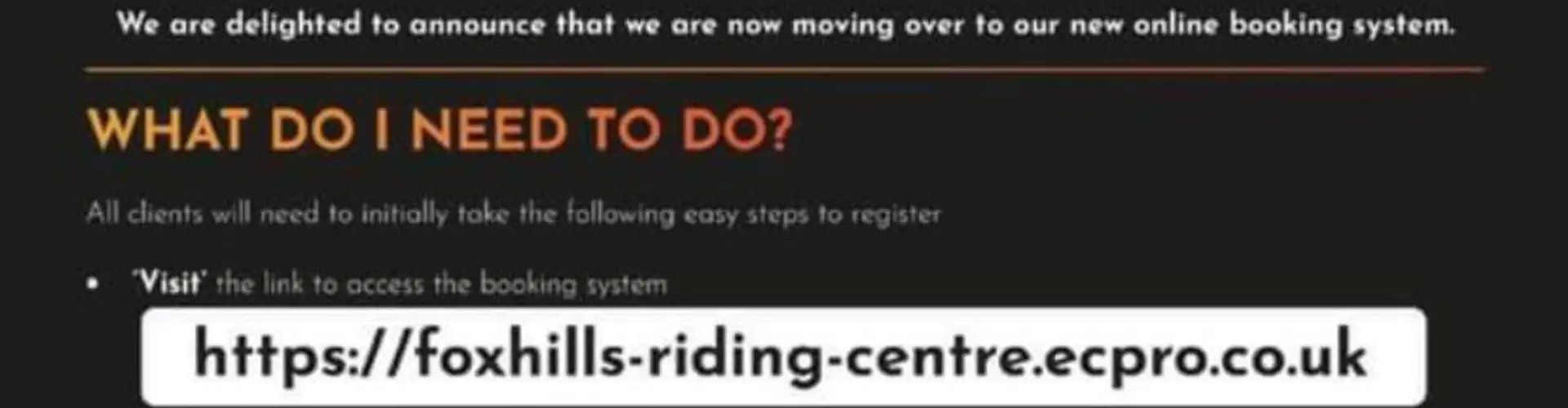 Foxhills Riding centre