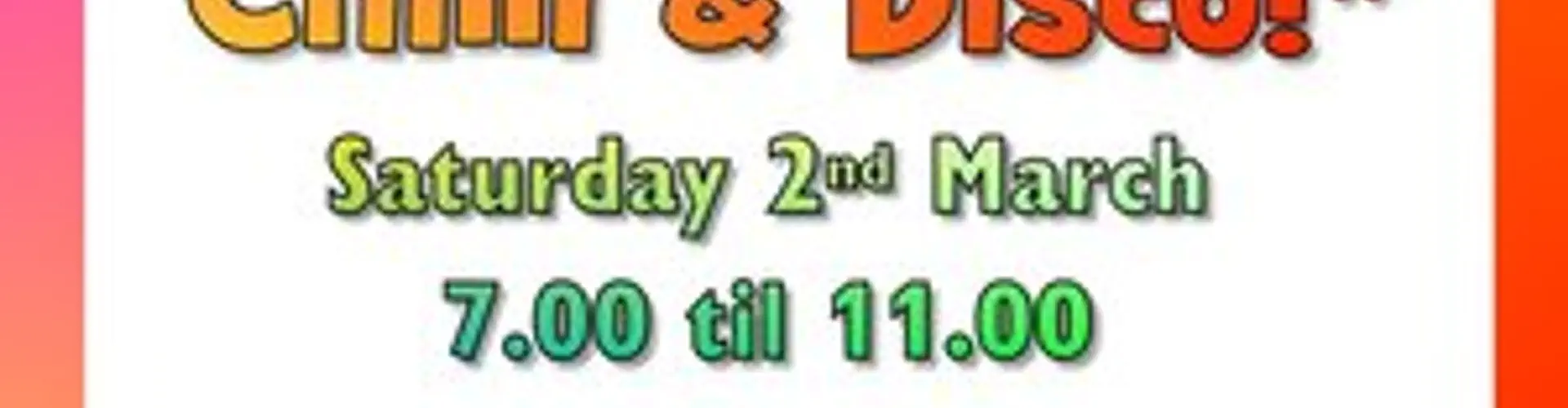 Baltonsborough Village Hall Chilli and Disco night