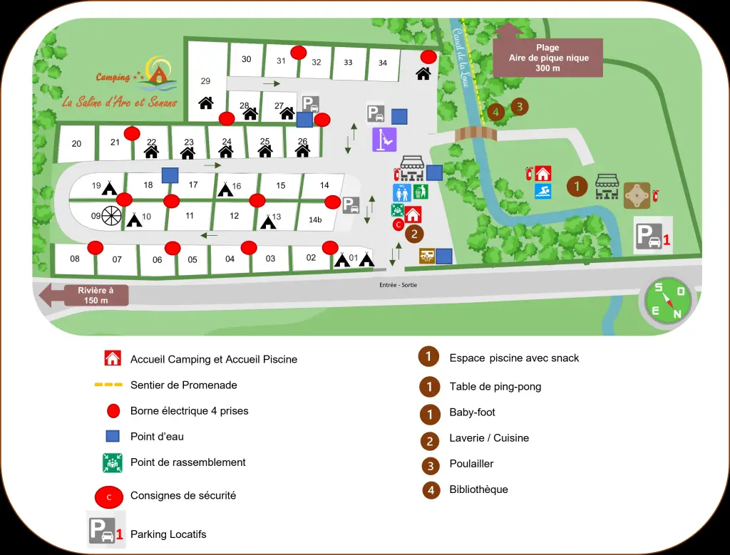 Camping*** La Saline , Les Bords de Loue