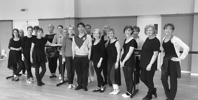 Adult ballet and ballet workout