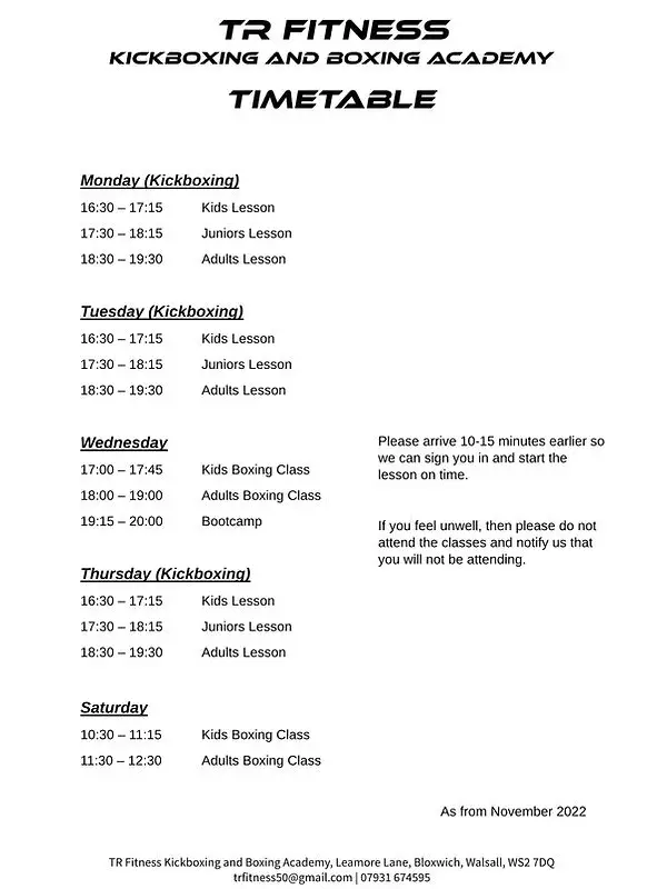 TR Fitness Kickboxing and Boxing Academy & Gym