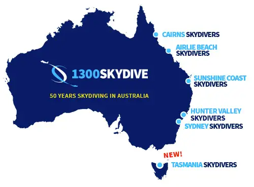 Tasmania Skydivers 1300 SKYDIVE