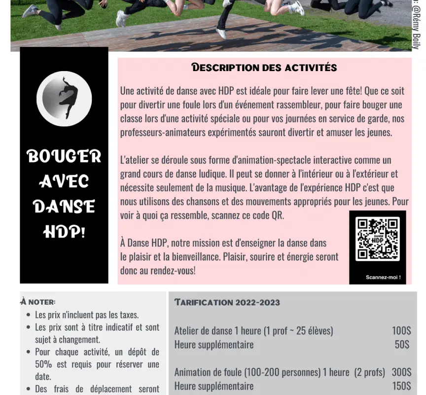 cole de danse HDP
