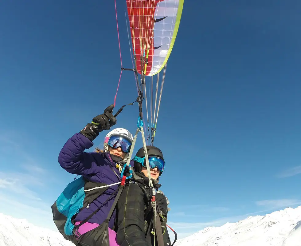 Fly and slide - Parapente Val Thorens et les Ménuires - Snake gliss - Yoga