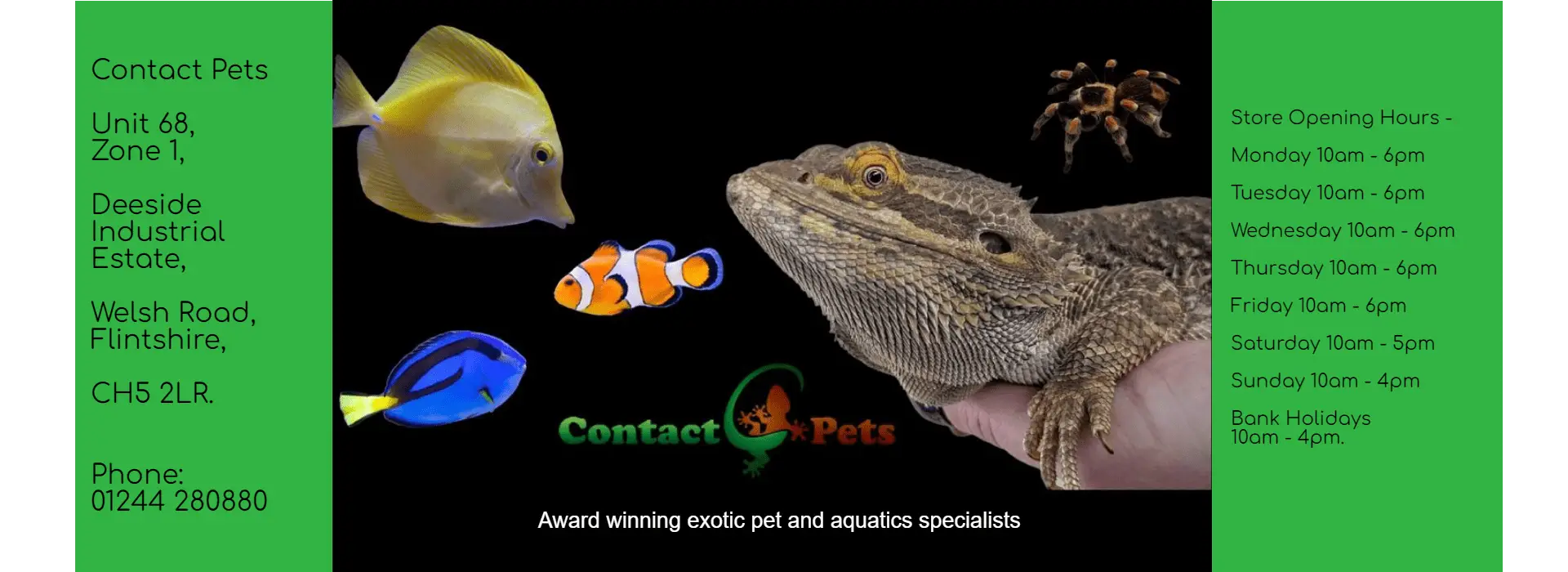 Contact Pets & Aquatics