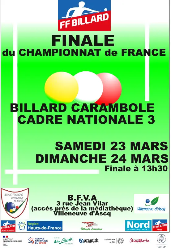 Billard Francais Villeneuve D Ascq