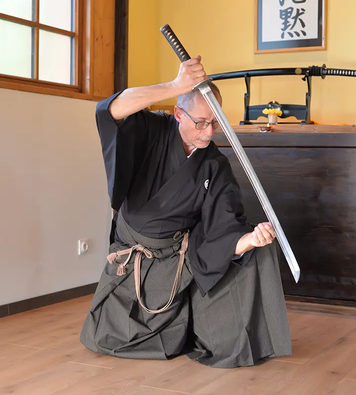Keshin - sabre et calligraphie japonaise
