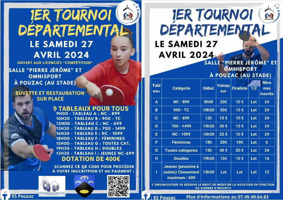 ES POUZAC Tennis de Table