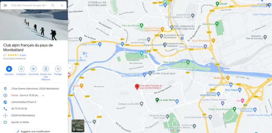 Club alpin français du pays de Montbéliard