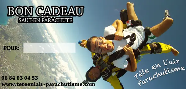 Tête en l'air parachutisme