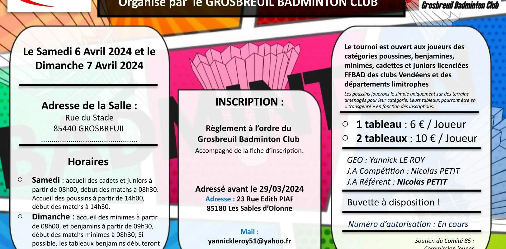 Grosbreuil Badminton Club