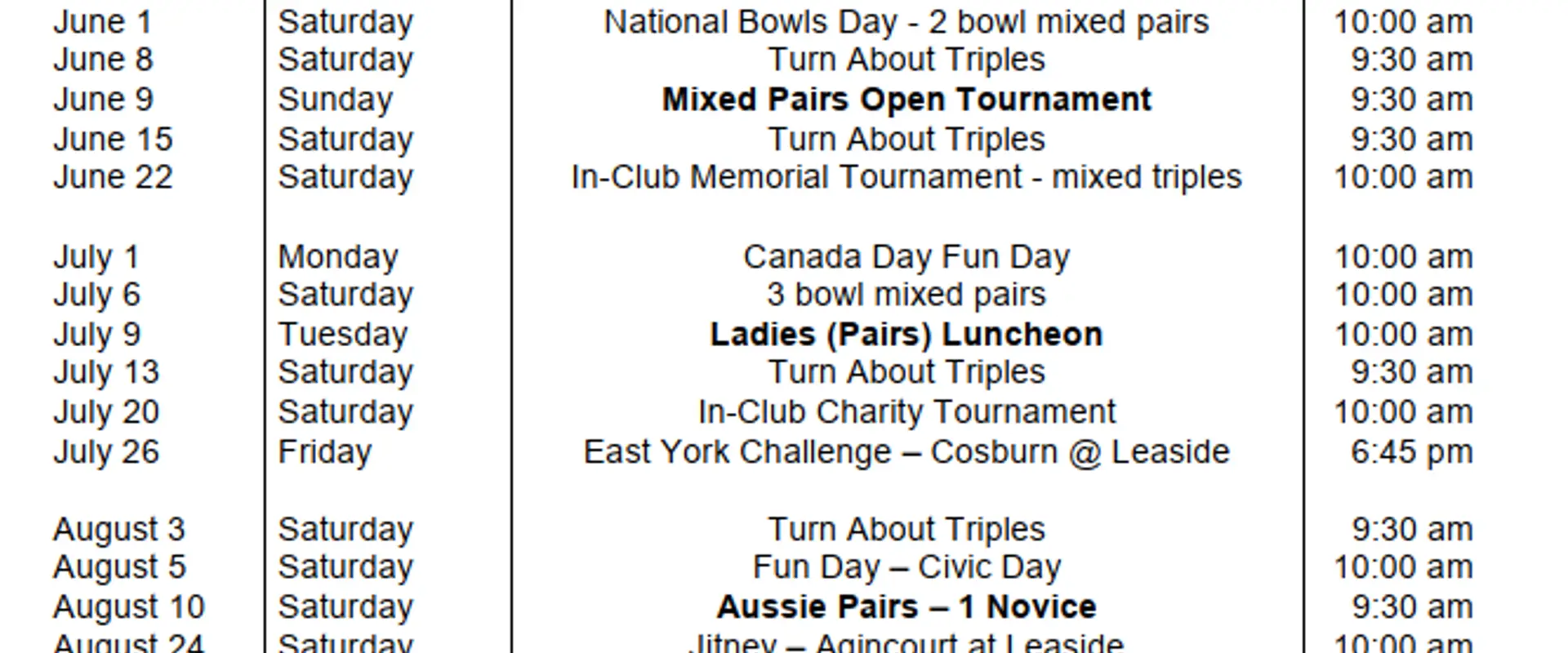 Leaside Lawn Bowling Club