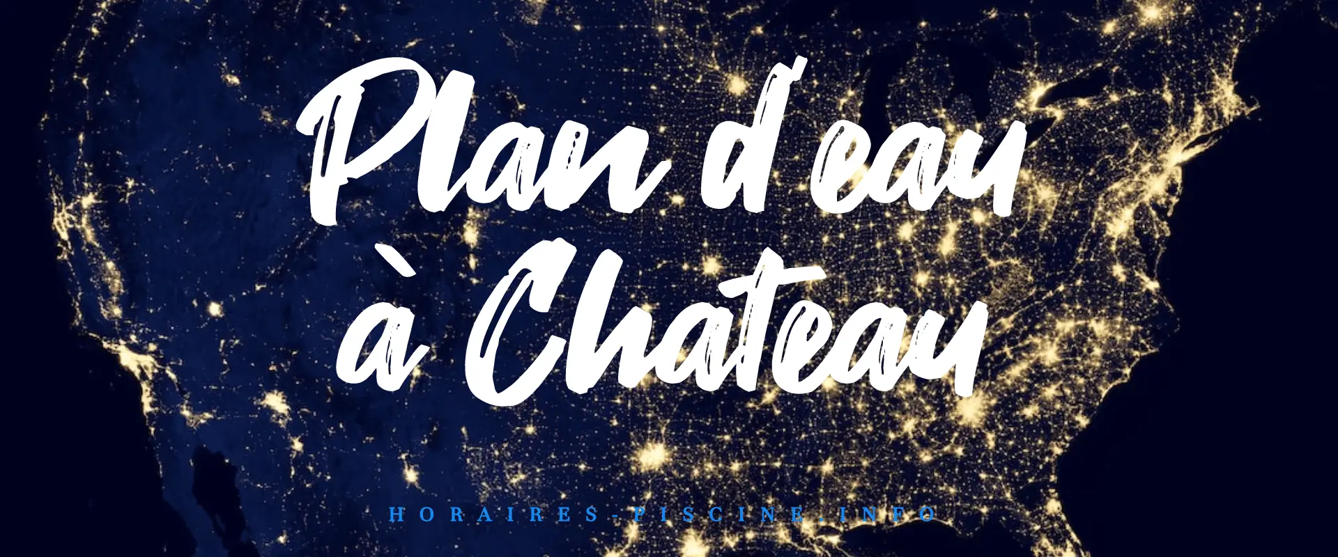 Plan d'eau à Chateau-Arnoux-Saint-Auban