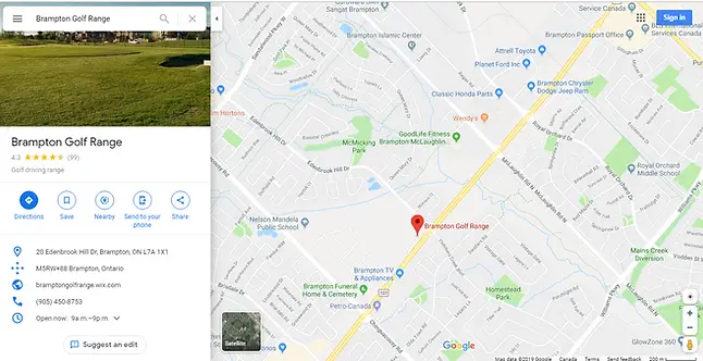 Brampton Golf Range