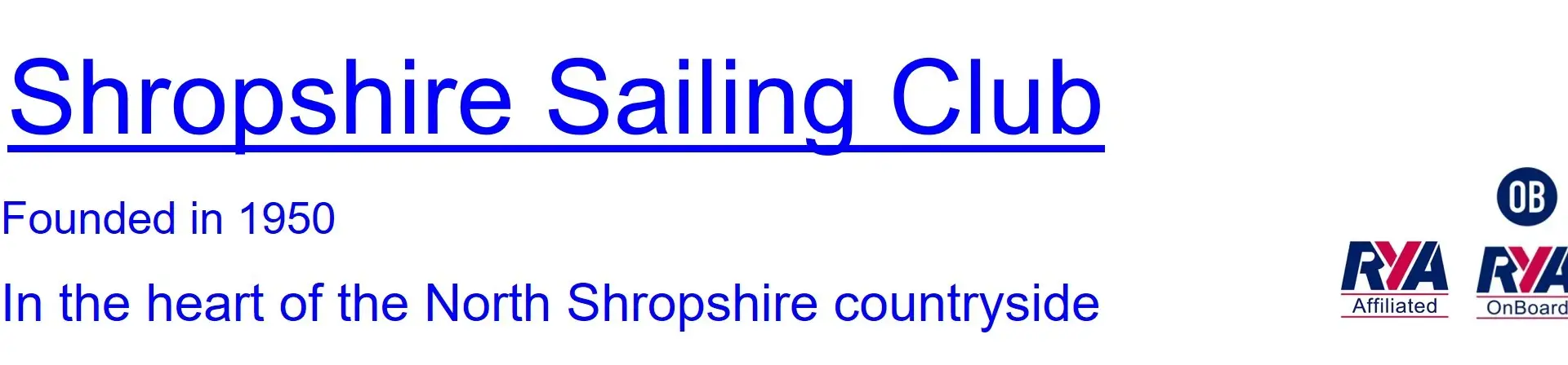 Shropshire Sailing Club